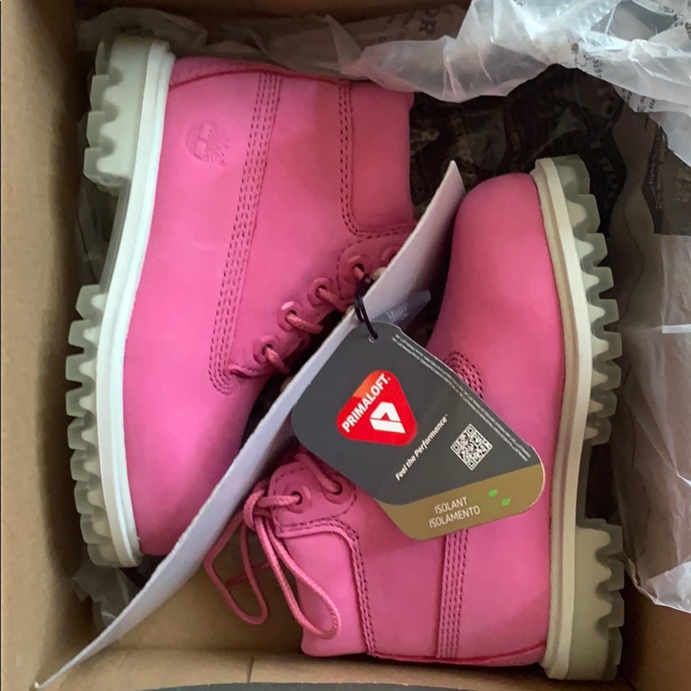 Pink timberland